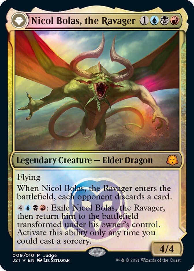 Nicol Bolas, the Ravager [Judge Gift Cards 2021] | Fandemonia Ltd