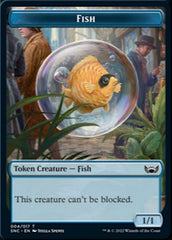 Fish // Rogue Double-sided Token [Streets of New Capenna Tokens] | Fandemonia Ltd