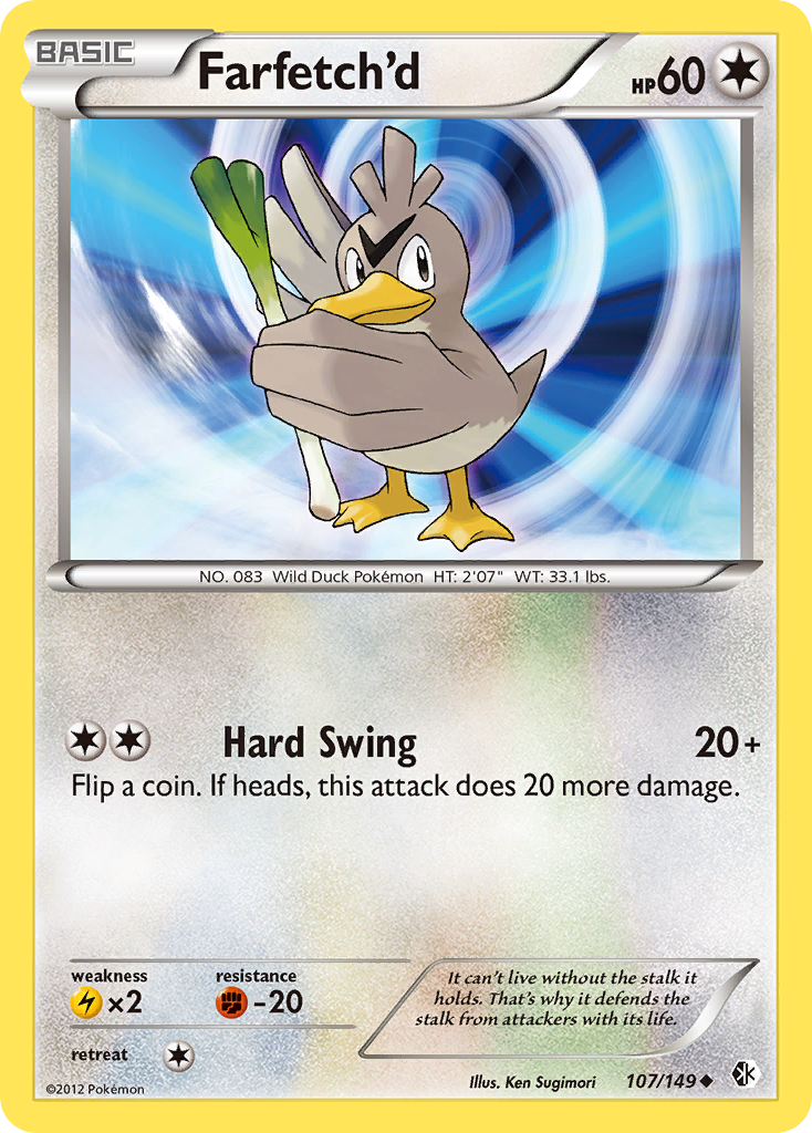 Farfetch'd (107/149) [Black & White: Boundaries Crossed] | Fandemonia Ltd