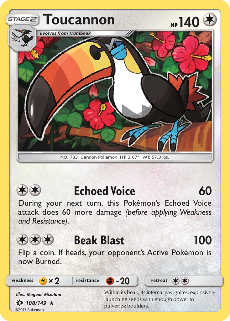 Toucannon (108/149) [Sun & Moon: Base Set] | Fandemonia Ltd