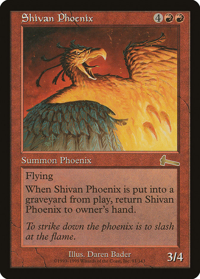 Shivan Phoenix [Urza's Legacy] | Fandemonia Ltd