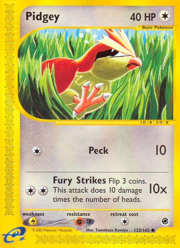 Pidgey (123/165) [Expedition: Base Set] | Fandemonia Ltd