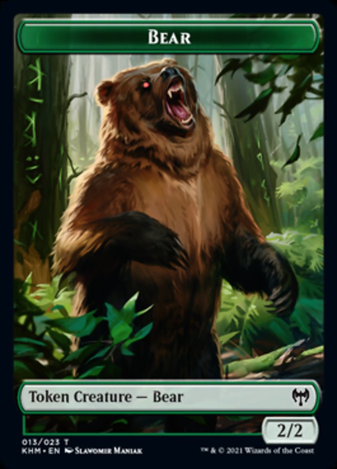 Bear Token [Kaldheim] | Fandemonia Ltd