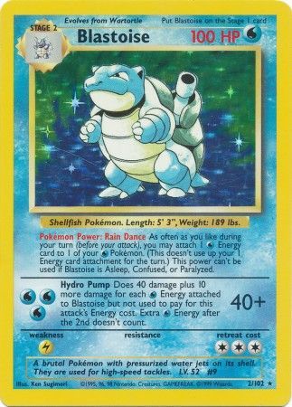 Blastoise (2/102) [Base Set Unlimited] | Fandemonia Ltd