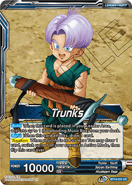 Trunks // Trunks, the Hero's Successor (BT14-031) [Cross Spirits] | Fandemonia Ltd