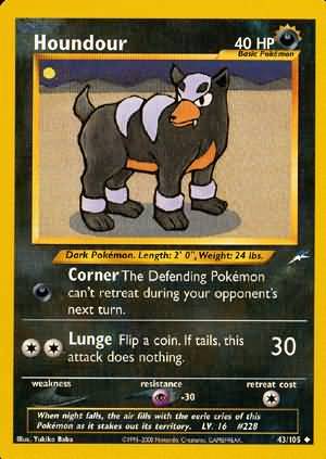 Houndour (43/105) [Neo Destiny Unlimited] | Fandemonia Ltd