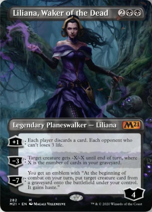 Liliana, Waker of the Dead (Borderless) [Core Set 2021] | Fandemonia Ltd