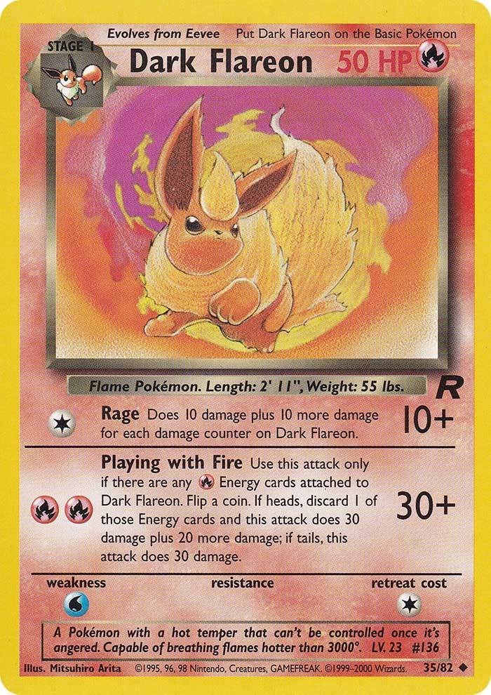 Dark Flareon (35/82) [Team Rocket Unlimited] | Fandemonia Ltd