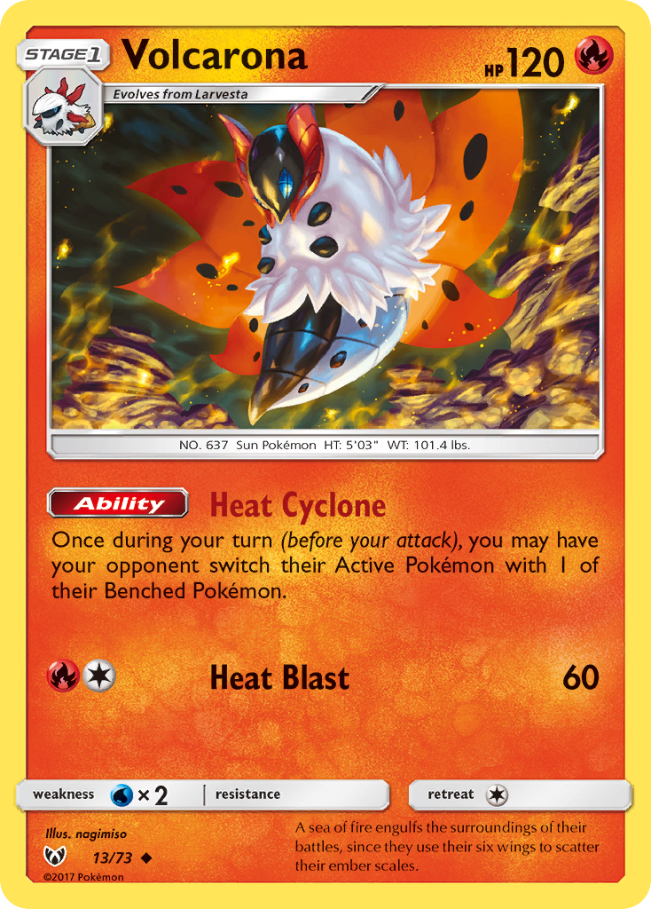 Volcarona (13/73) [Sun & Moon: Shining Legends] | Fandemonia Ltd