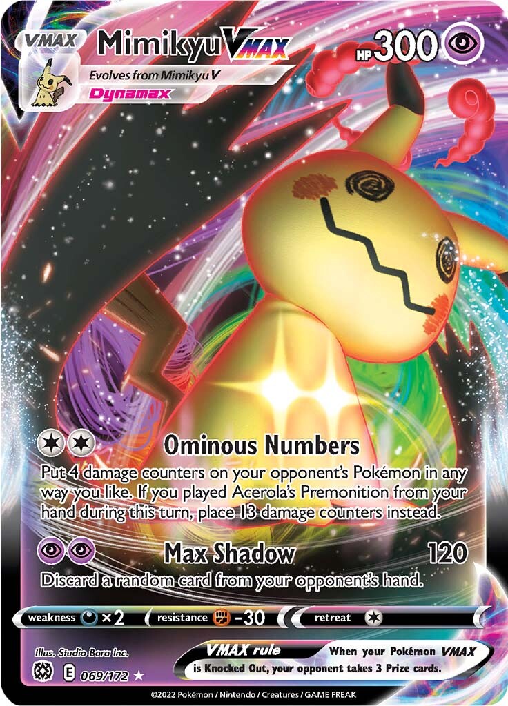 Mimikyu VMAX (069/172) [Sword & Shield: Brilliant Stars] | Fandemonia Ltd