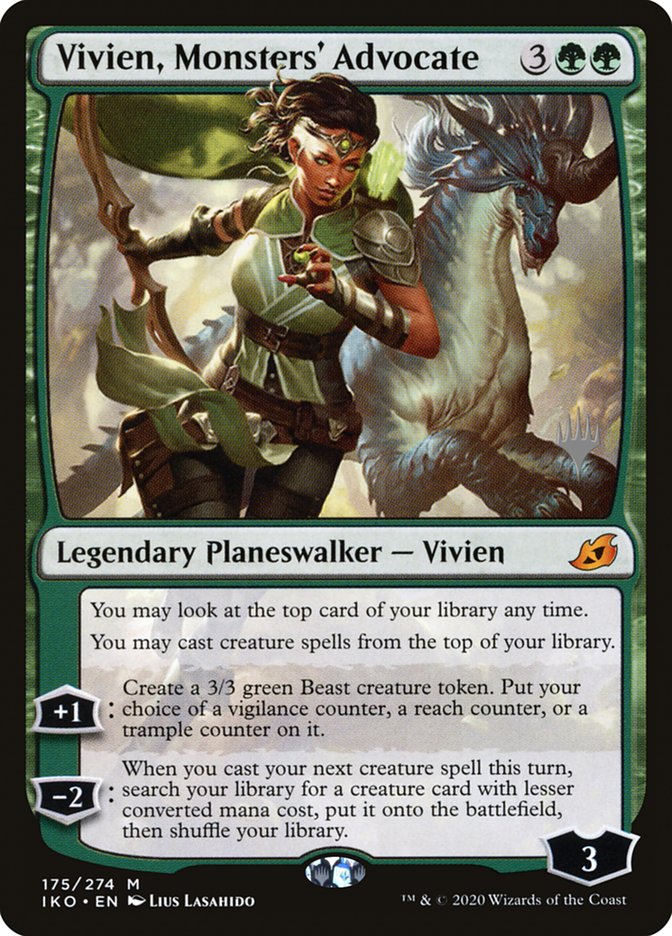 Vivien, Monsters' Advocate (Promo Pack) [Ikoria: Lair of Behemoths Promos] | Fandemonia Ltd