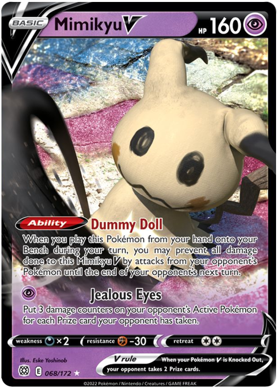 Mimikyu V (068/172) [Sword & Shield: Brilliant Stars] | Fandemonia Ltd