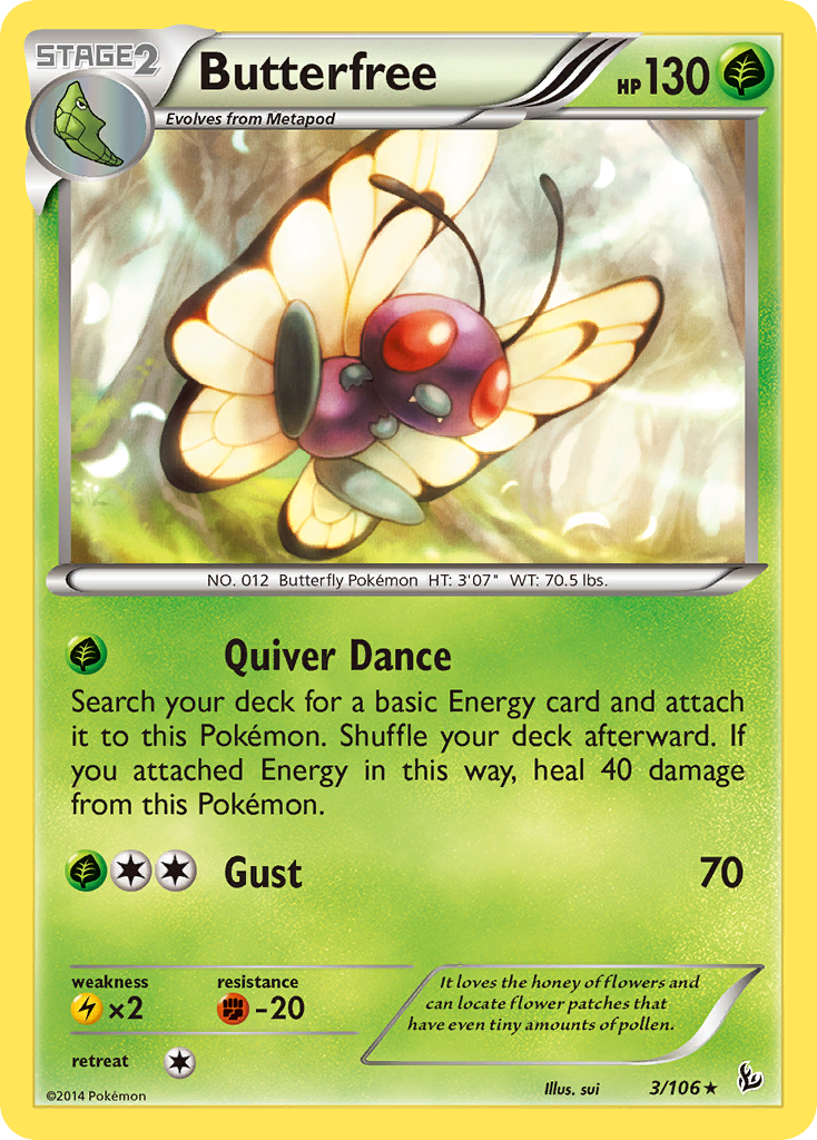 Butterfree (3/106) [XY: Flashfire] | Fandemonia Ltd