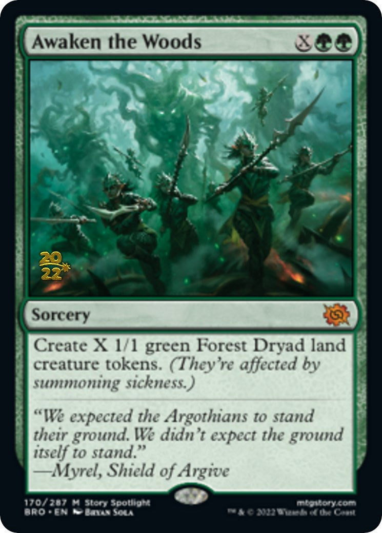 Awaken the Woods [The Brothers' War: Prerelease Promos] | Fandemonia Ltd