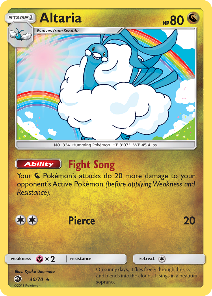 Altaria (40/70) [Sun & Moon: Dragon Majesty] | Fandemonia Ltd