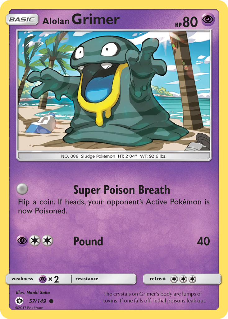 Alolan Grimer (57/149) [Sun & Moon: Base Set] | Fandemonia Ltd