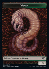 Worm // Aven Initiate Double-sided Token [Double Masters 2022 Tokens] | Fandemonia Ltd