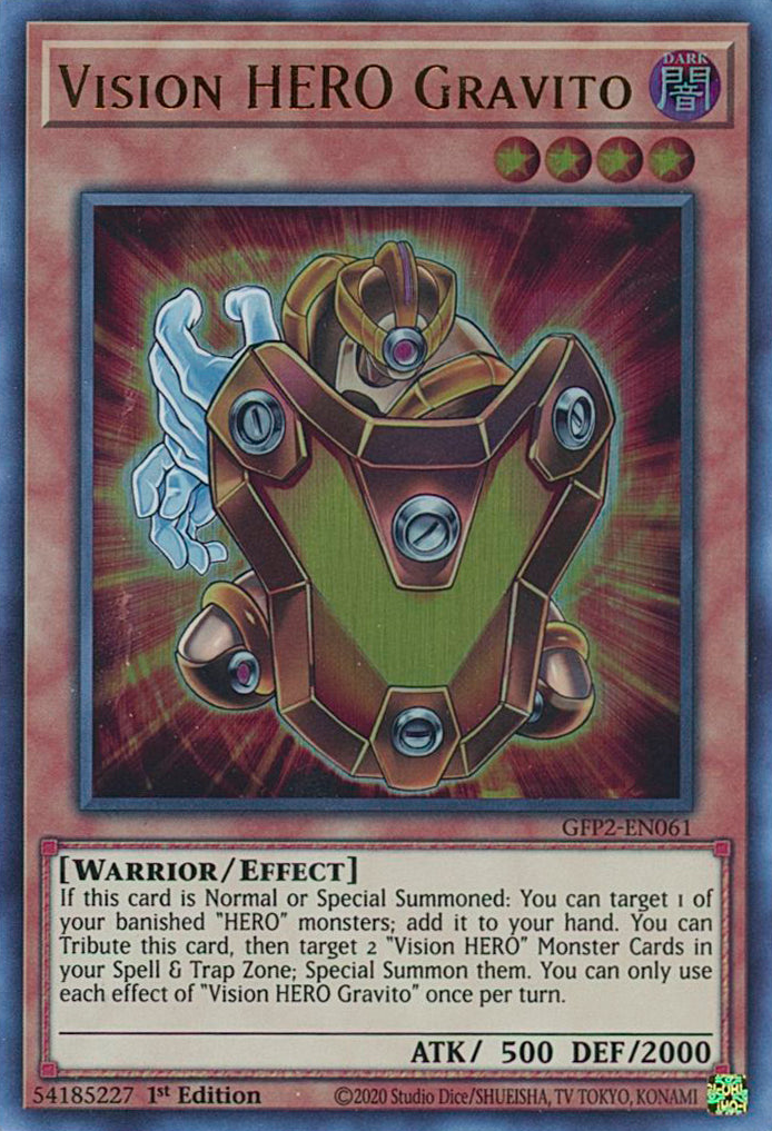 Vision HERO Gravito [GFP2-EN061] Ultra Rare | Fandemonia Ltd