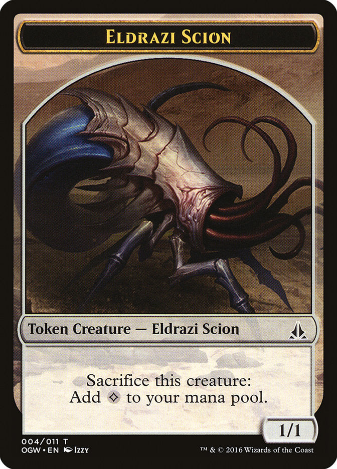 Eldrazi Scion (004/011) [Oath of the Gatewatch Tokens] | Fandemonia Ltd