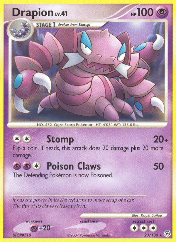 Drapion (23/130) [Diamond & Pearl: Base Set] | Fandemonia Ltd