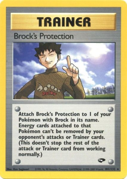 Brock's Protection (101/132) [Gym Challenge Unlimited] | Fandemonia Ltd