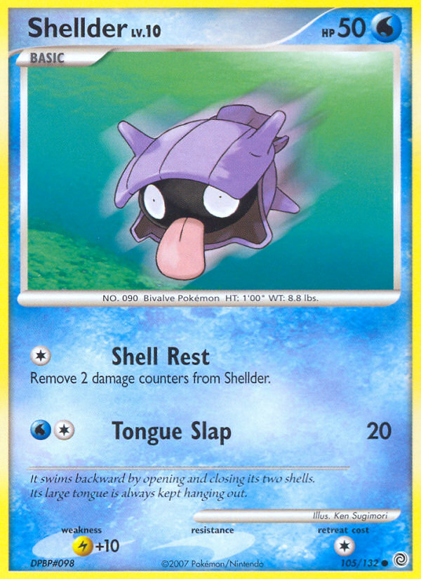 Shellder (105/132) [Diamond & Pearl: Secret Wonders] | Fandemonia Ltd