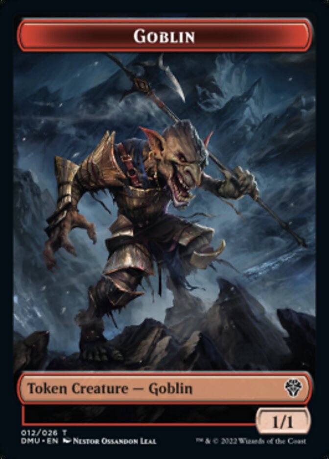 Saproling // Goblin Double-sided Token [Dominaria United Tokens] | Fandemonia Ltd