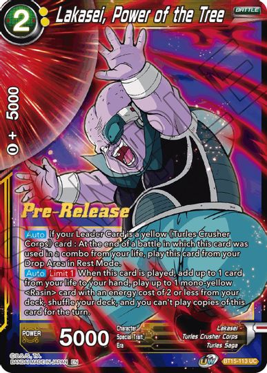 Lakasei, Power of the Tree (BT15-113) [Saiyan Showdown Prerelease Promos] | Fandemonia Ltd