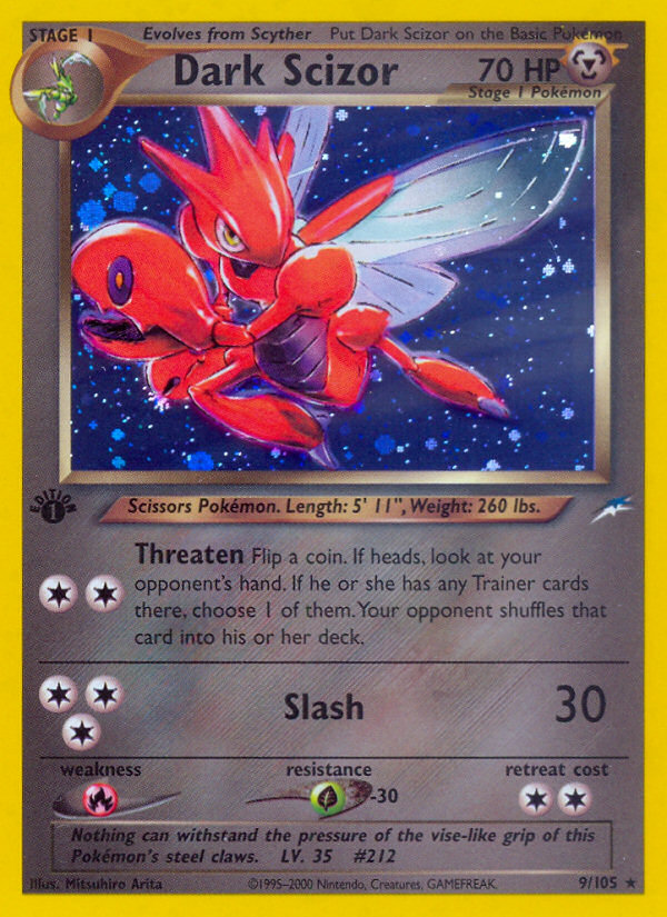 Dark Scizor (9/105) [Neo Destiny 1st Edition] | Fandemonia Ltd