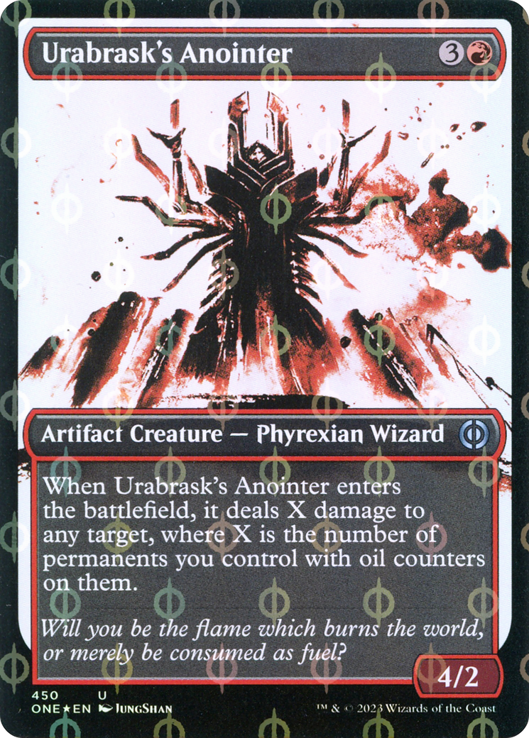 Urabrask's Anointer (Showcase Ichor Step-and-Compleat Foil) [Phyrexia: All Will Be One] | Fandemonia Ltd