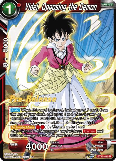 Videl, Opposing the Demon (BT15-015) [Saiyan Showdown Prerelease Promos] | Fandemonia Ltd