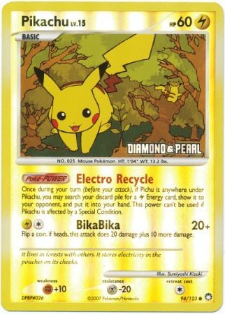 Pikachu (94/123) [Burger King Promos: 2008 Collection] | Fandemonia Ltd