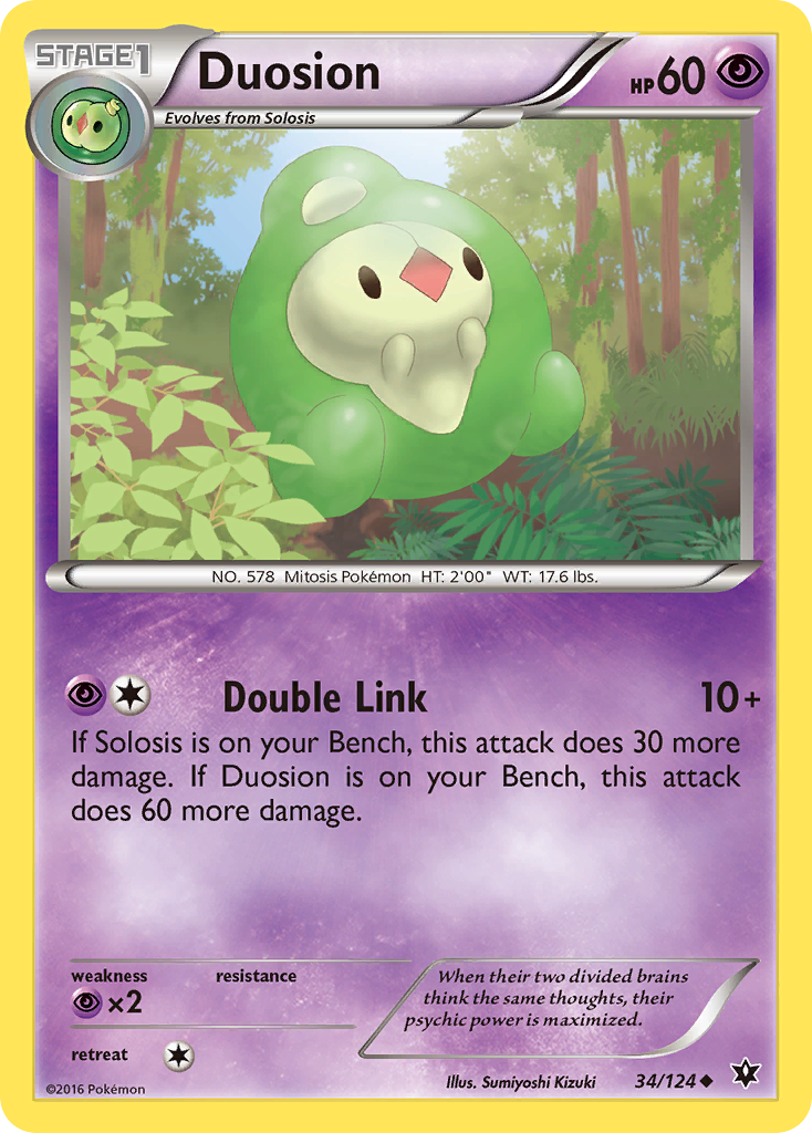 Duosion (34/124) [XY: Fates Collide] | Fandemonia Ltd