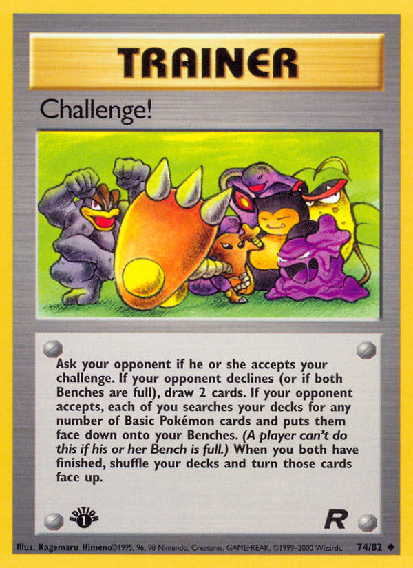 Challenge! (74/82) [Team Rocket 1st Edition] | Fandemonia Ltd