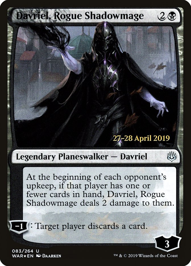 Davriel, Rogue Shadowmage  [War of the Spark Prerelease Promos] | Fandemonia Ltd