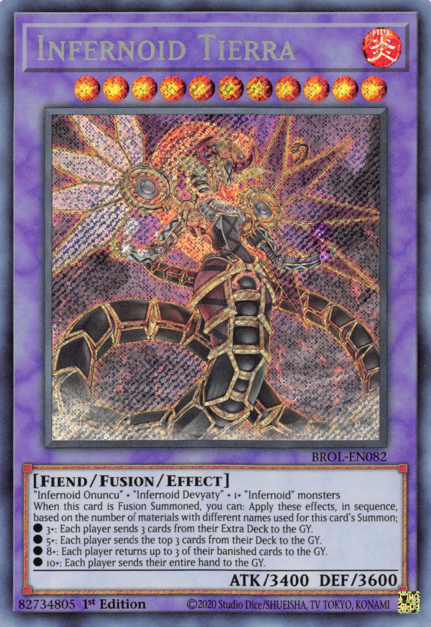 Infernoid Tierra [BROL-EN082] Secret Rare | Fandemonia Ltd