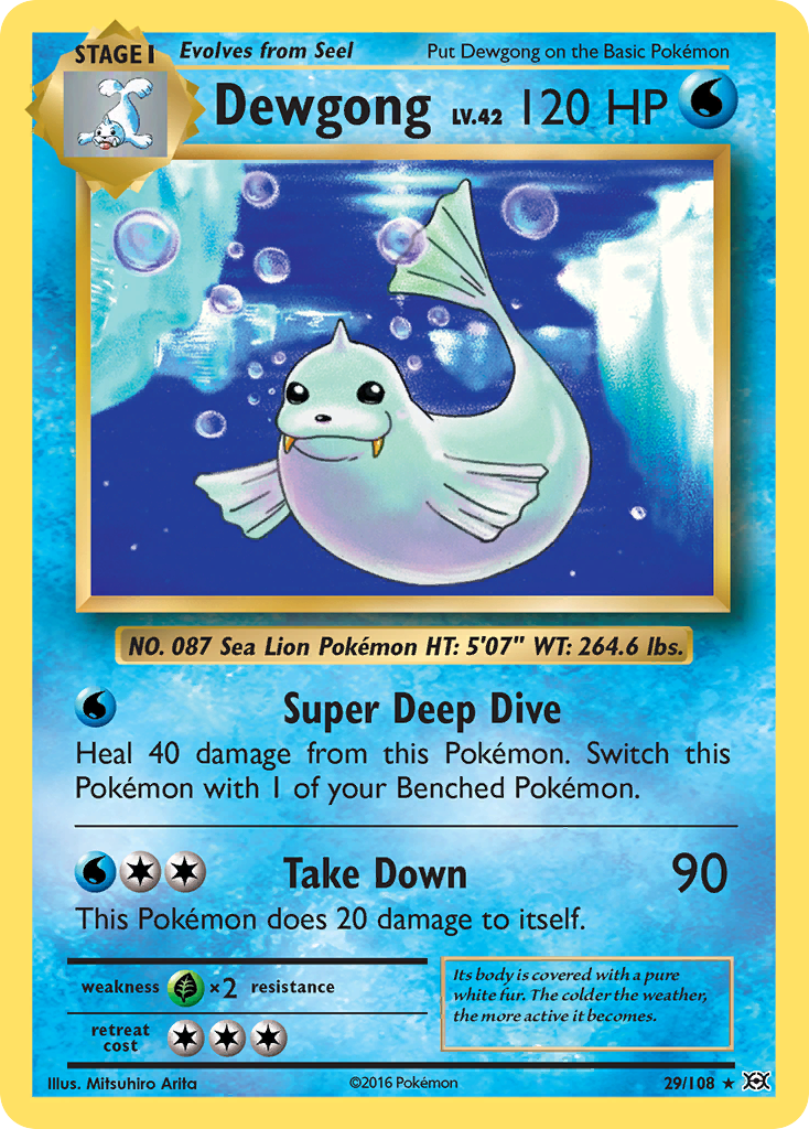 Dewgong (29/108) [XY: Evolutions] | Fandemonia Ltd