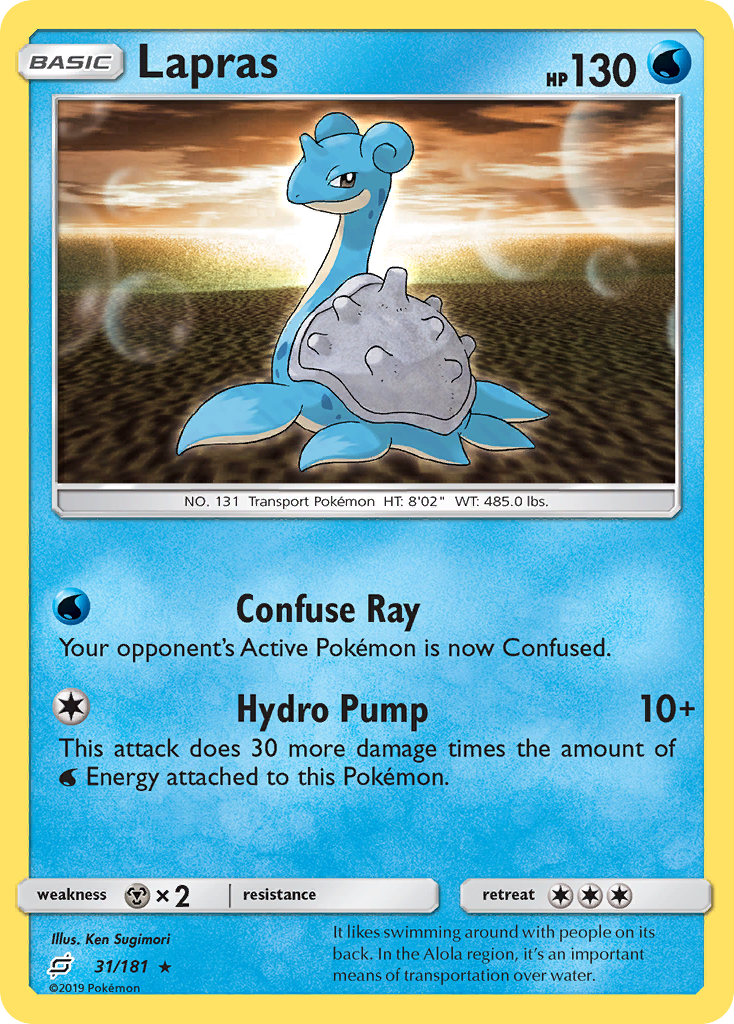 Lapras (31/181) [Sun & Moon: Team Up] | Fandemonia Ltd