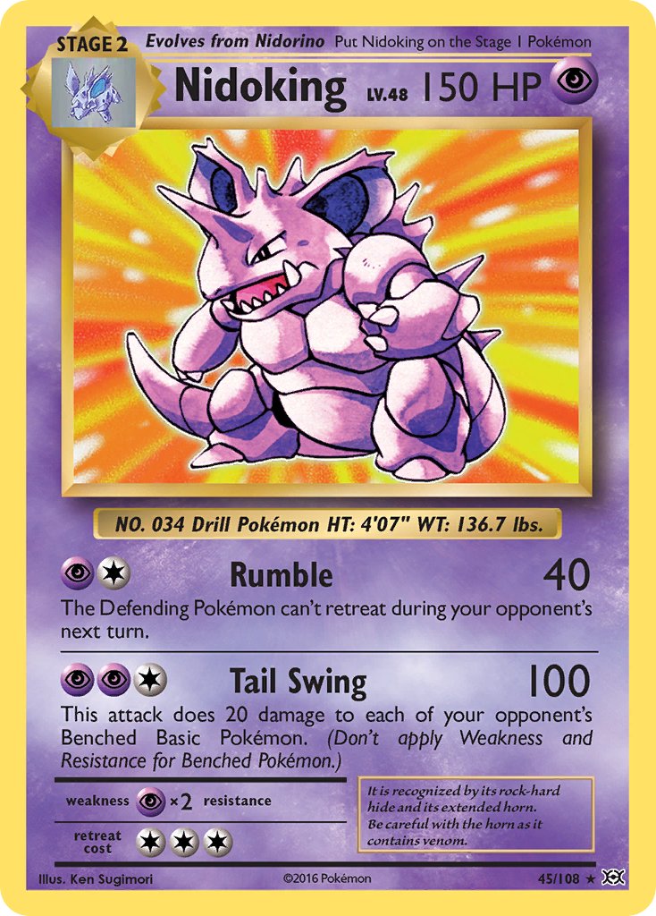 Nidoking (45/108) (Theme Deck Exclusive) [XY: Evolutions] | Fandemonia Ltd