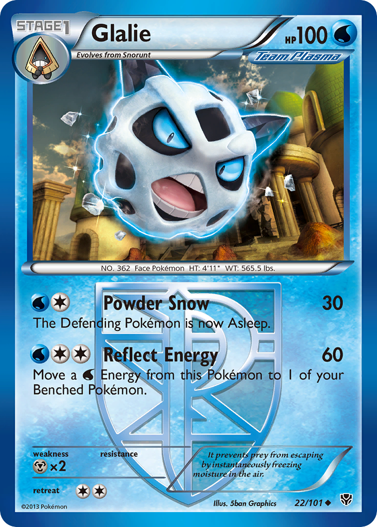 Glalie (22/101) [Black & White: Plasma Blast] | Fandemonia Ltd