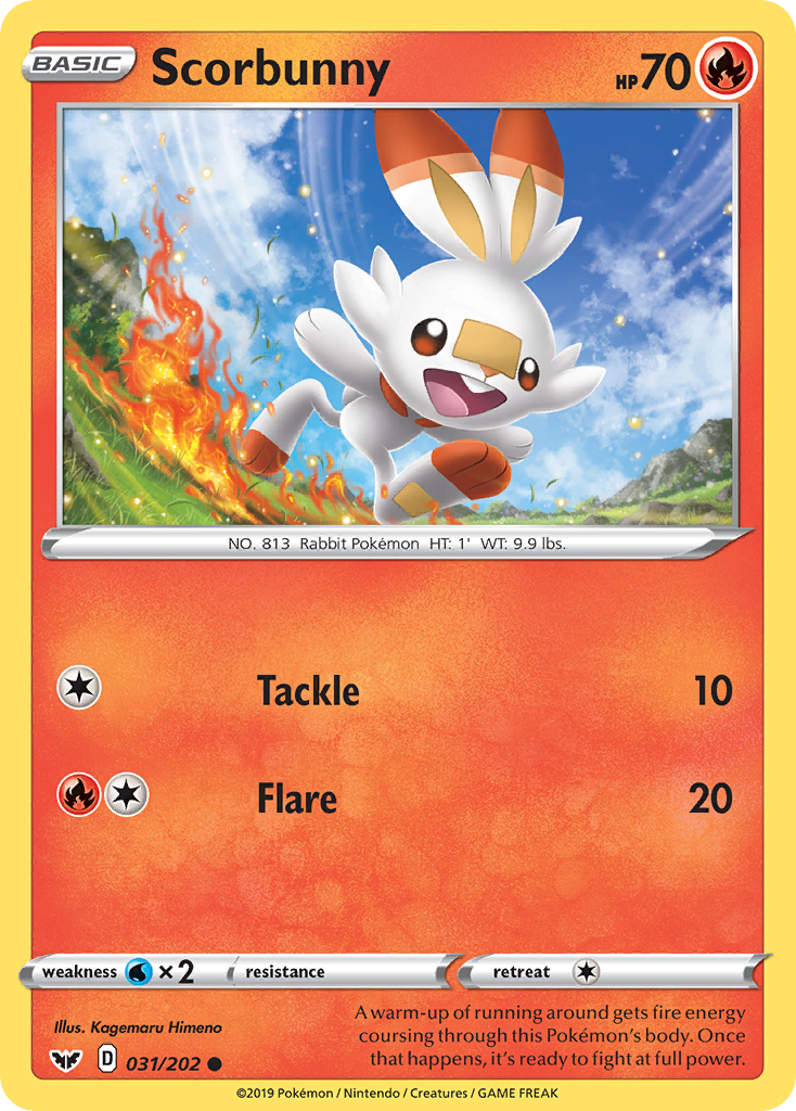 Scorbunny (031/202) [Sword & Shield: Base Set] | Fandemonia Ltd