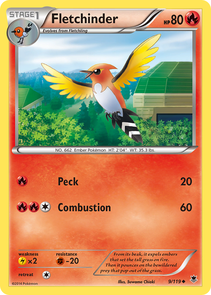 Fletchinder (9/119) [XY: Phantom Forces] | Fandemonia Ltd