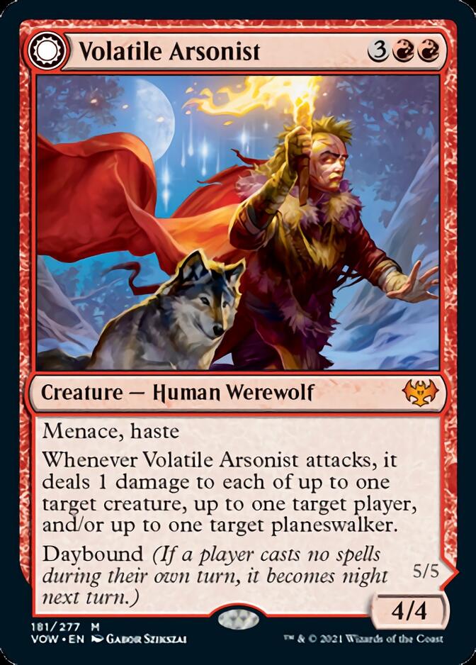 Volatile Arsonist // Dire-Strain Anarchist [Innistrad: Crimson Vow] | Fandemonia Ltd