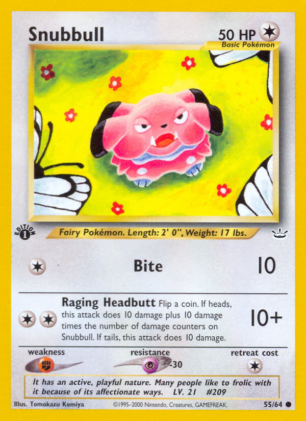 Snubbull (55/64) [Neo Revelation 1st Edition] | Fandemonia Ltd