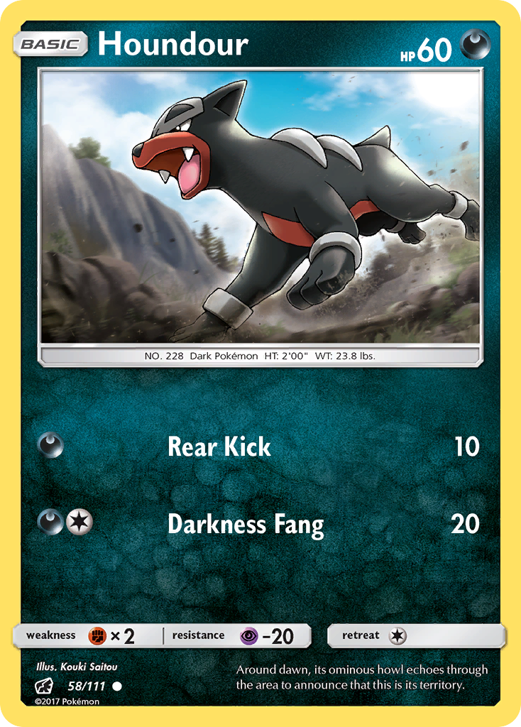 Houndour (58/111) [Sun & Moon: Crimson Invasion] | Fandemonia Ltd