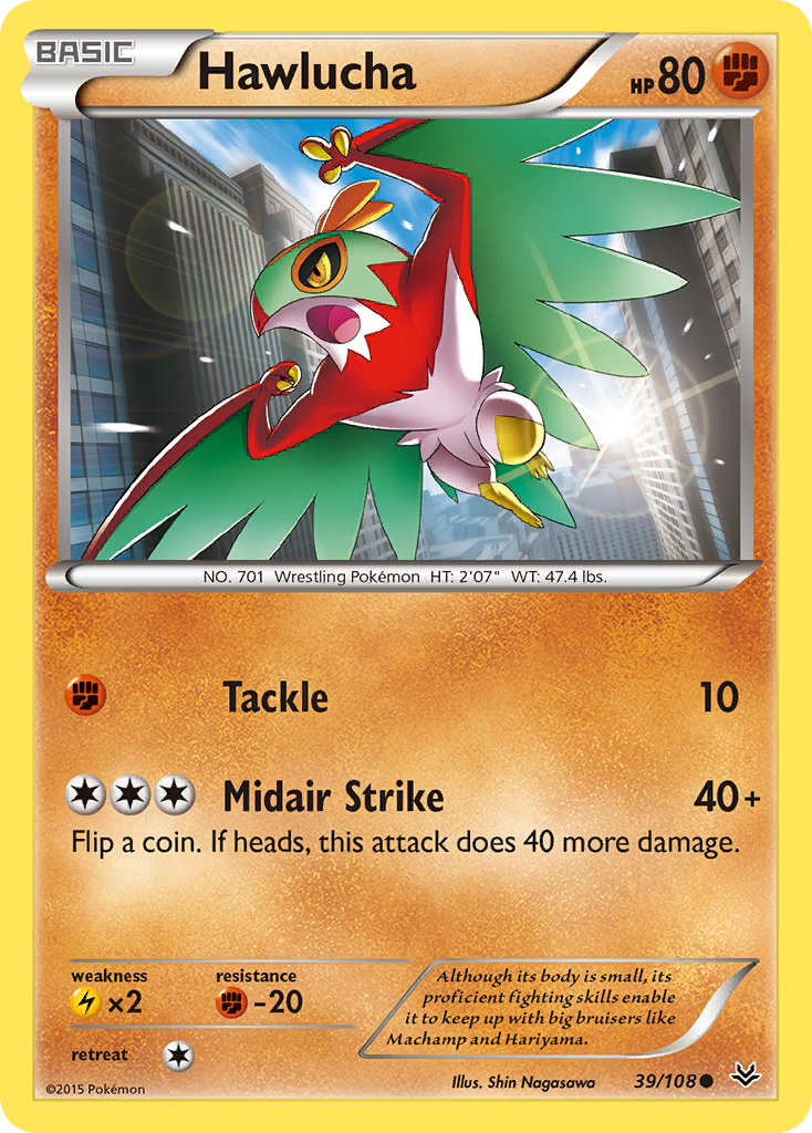 Hawlucha (39/108) [XY: Roaring Skies] | Fandemonia Ltd