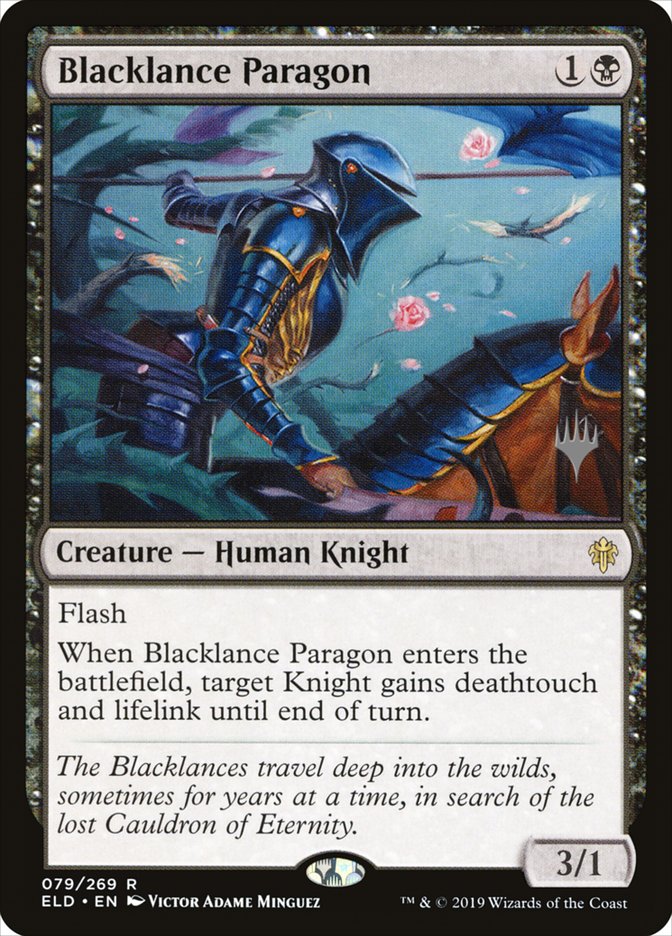 Blacklance Paragon (Promo Pack) [Throne of Eldraine Promos] | Fandemonia Ltd