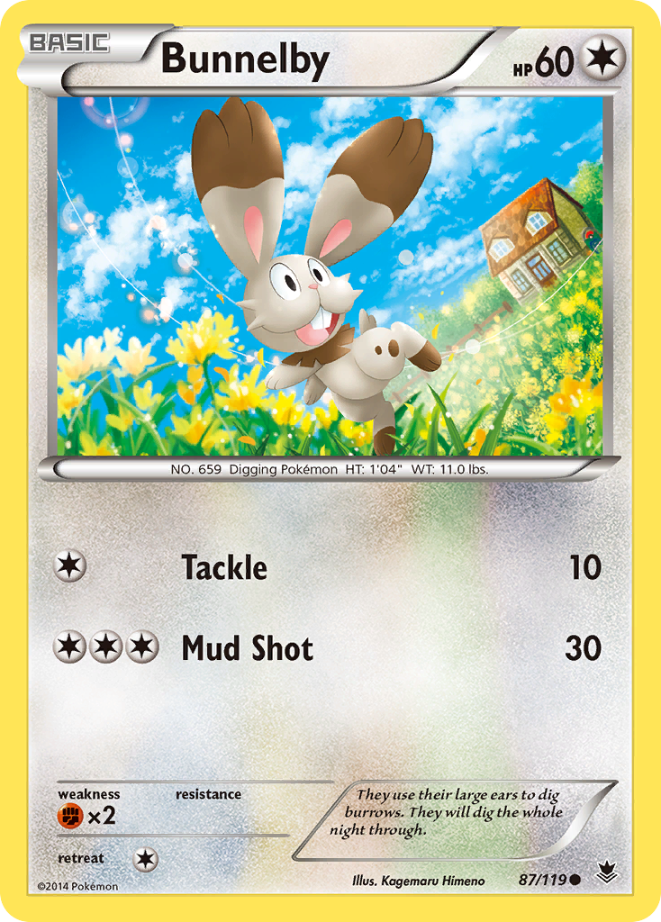 Bunnelby (87/119) [XY: Phantom Forces] | Fandemonia Ltd