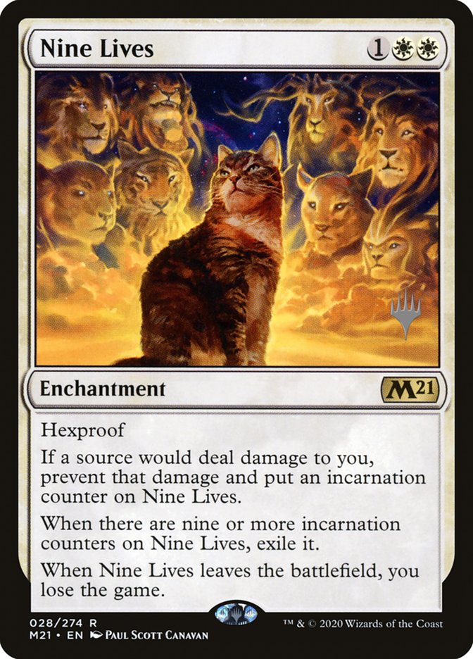 Nine Lives (Promo Pack) [Core Set 2021 Promos] | Fandemonia Ltd