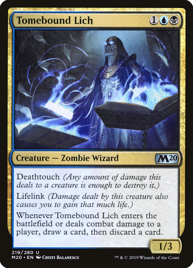 Tomebound Lich [Core Set 2020] | Fandemonia Ltd